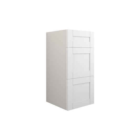 Arvela 300mm Standard 3 Drawer Unit - Matt White (Grey Cab)
