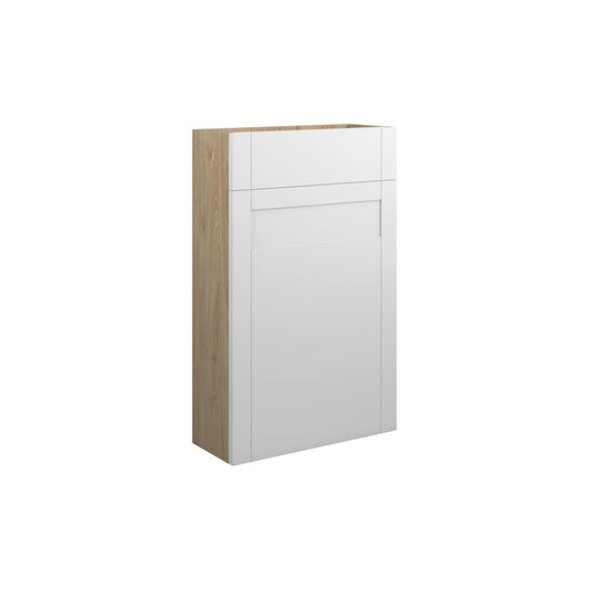 Arvela 500mm Slim WC Unit - Matt White (Oak Cab)