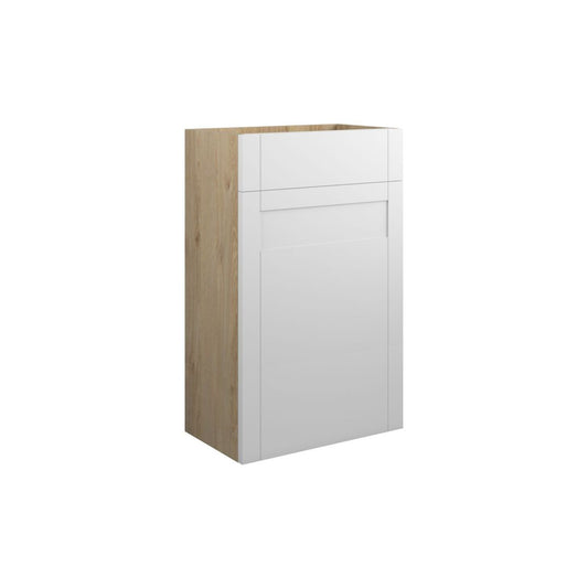Arvela 500mm Standard WC Unit - Matt White (Oak Cab)