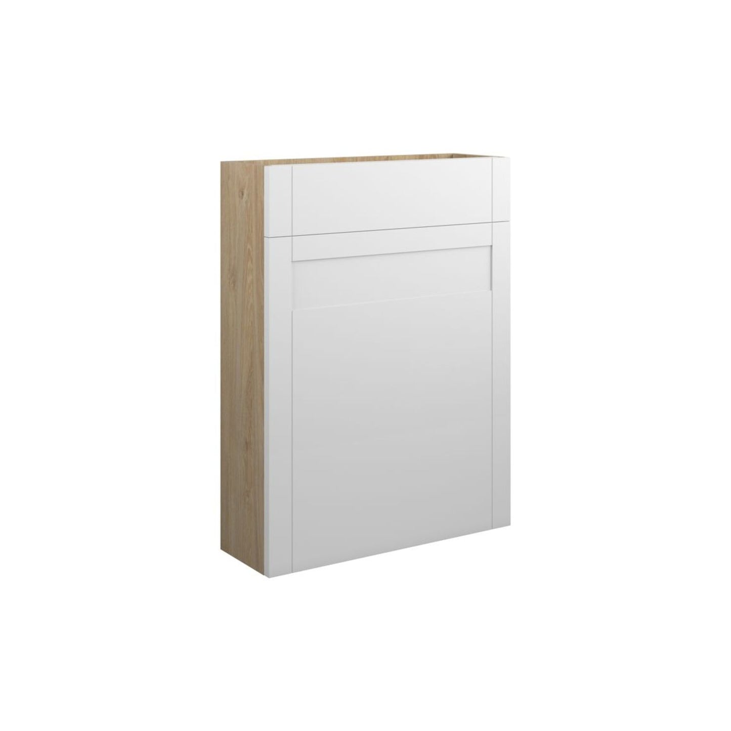 Arvela 600mm Slim WC Unit - Matt White (Oak Cab)