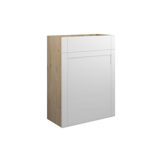 Arvela 600mm Standard WC Unit - Matt White (Oak Cab)