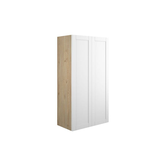 Arvela 600mm Standard 2 Door Storage Unit - Matt White (Oak Cab)