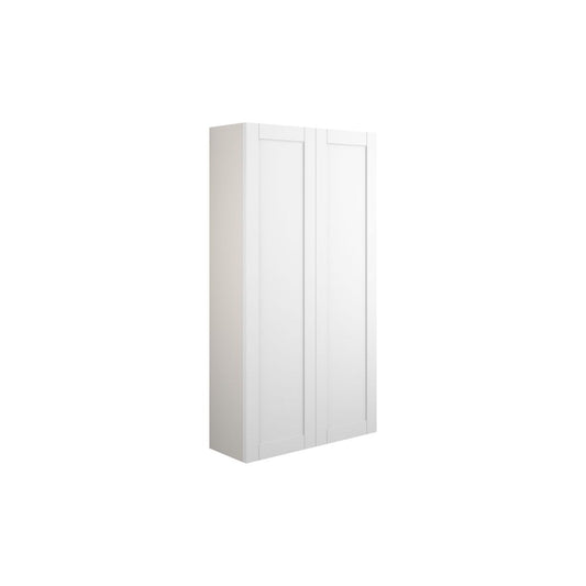 Arvela 600mm Slim 2 Door Storage Unit - Matt White (Grey Cab)