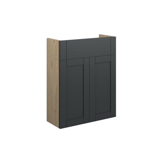 Arvela 500mm Slim Basin Unit - Matt Graphite Grey (Oak Cab)