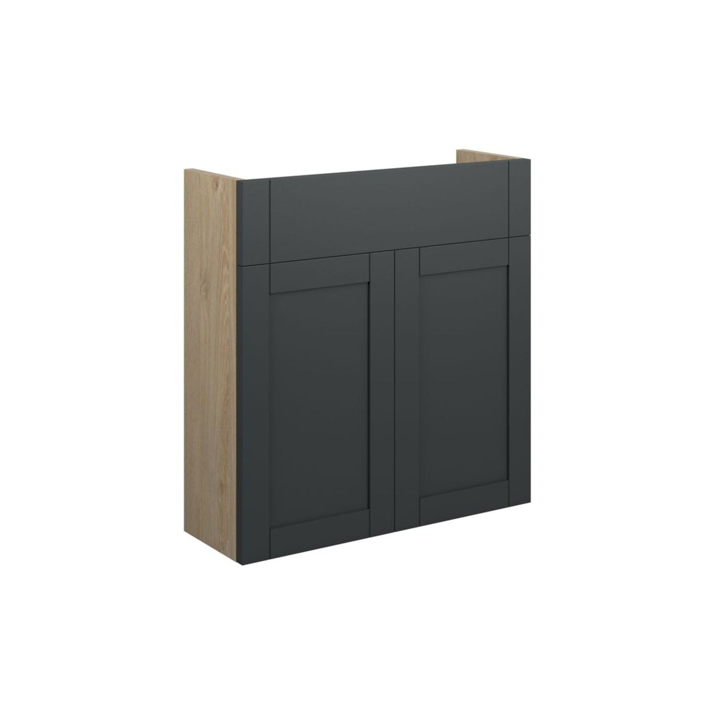 Arvela 600mm Slim Basin Unit - Matt Graphite Grey (Oak Cab)