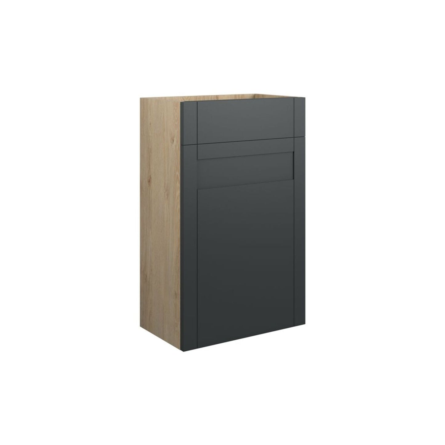 Arvela 500mm Standard WC Unit - Matt Graphite Grey (Oak Cab)