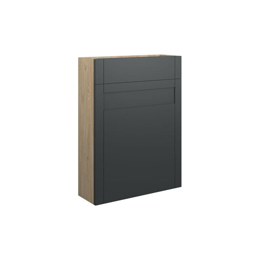 Arvela 600mm Slim WC Unit - Matt Graphite Grey (Oak Cab)
