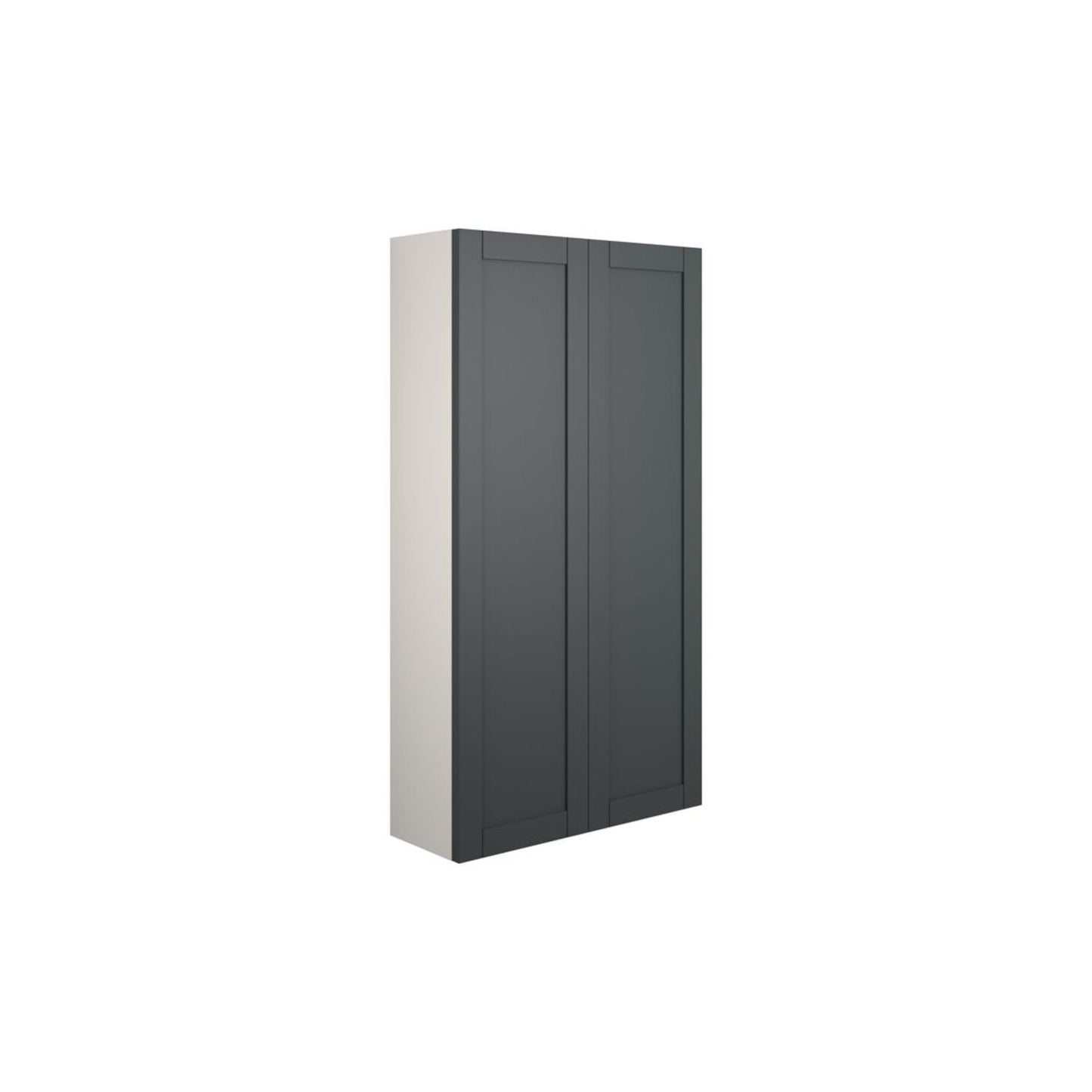 Arvela 600mm Slim 2 Door Storage Unit - Matt Graphite Grey (Grey Cab)