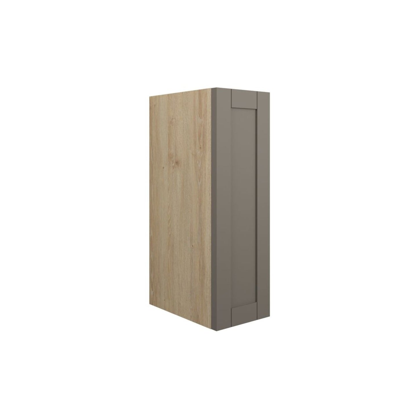 Arvela 200mm Standard Toilet Roll Unit - Matt Stone (Oak Cab)
