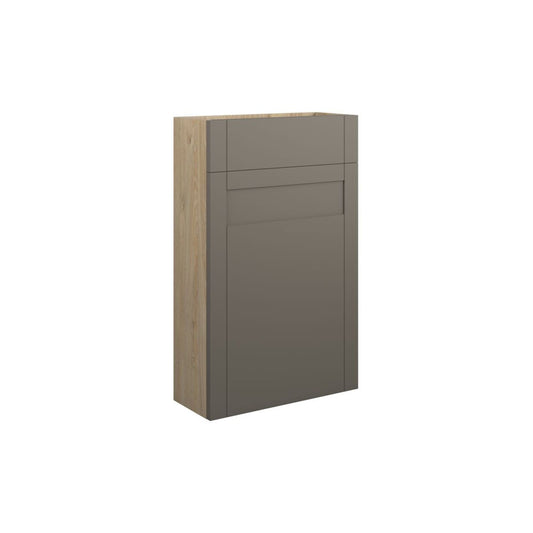 Arvela 500mm Slim WC Unit - Matt Stone (Oak Cab)
