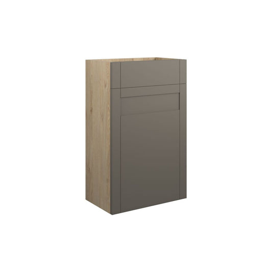 Arvela 500mm Standard WC Unit - Matt Stone (Oak Cab)