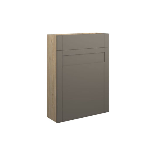 Arvela 600mm Slim WC Unit - Matt Stone (Oak Cab)