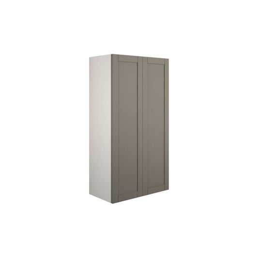 Arvela 600mm Standard 2 Door Storage Unit - Matt Stone (Grey Cab)