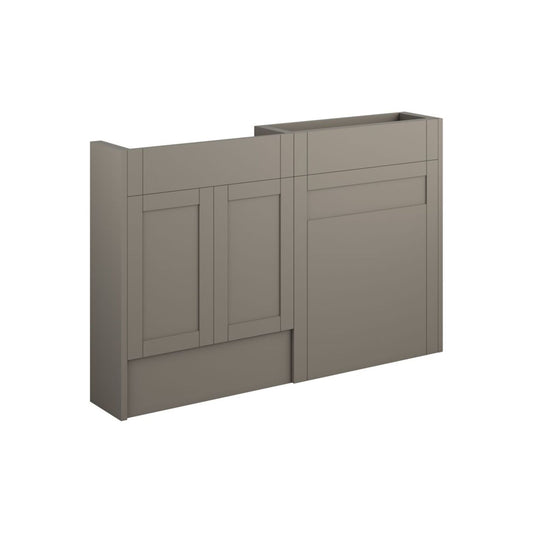 Arvela 1236mm Slim Basin & WC Unit Pack - Matt Stone (Oak Cab)