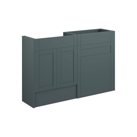 Arvela 1236mm Standard Basin & WC Unit Pack - Matt Green Camo (Oak Cab)