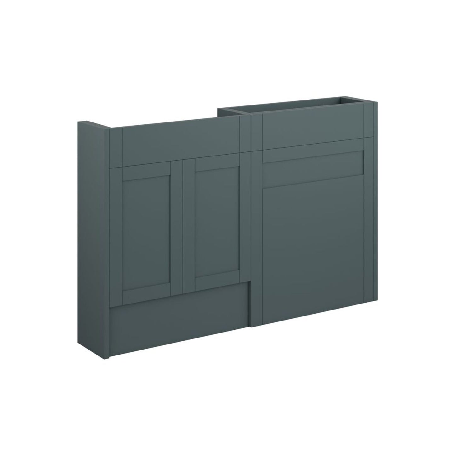 Arvela 1236mm Slim Basin & WC Unit Pack - Matt Green Camo (Oak Cab)