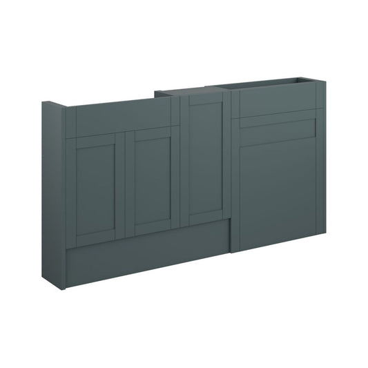 Arvela 1536mm Slim Basin WC & 1 Door Unit Pack - Matt Green Camo (Grey Cab)