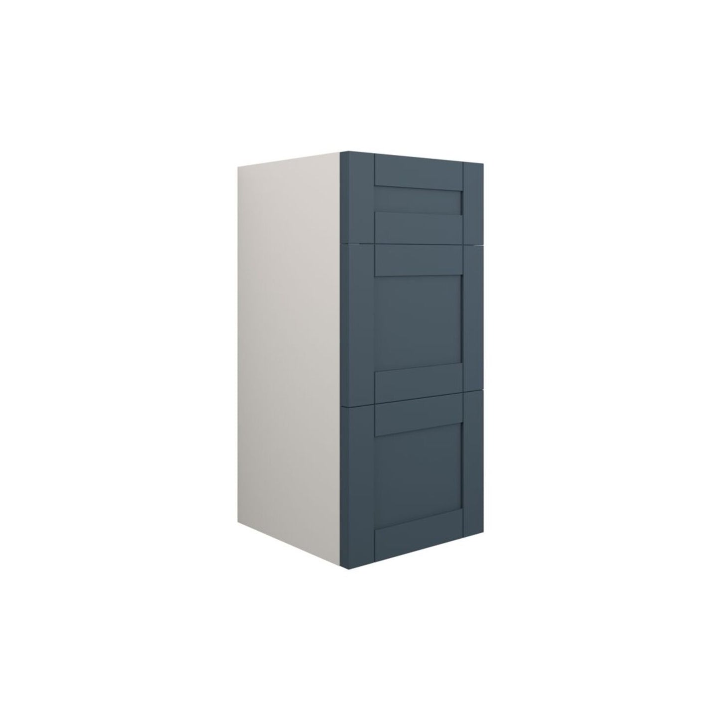 Arvela 300mm Standard 3 Drawer Unit - Matt Arley Blue (Grey Cab)