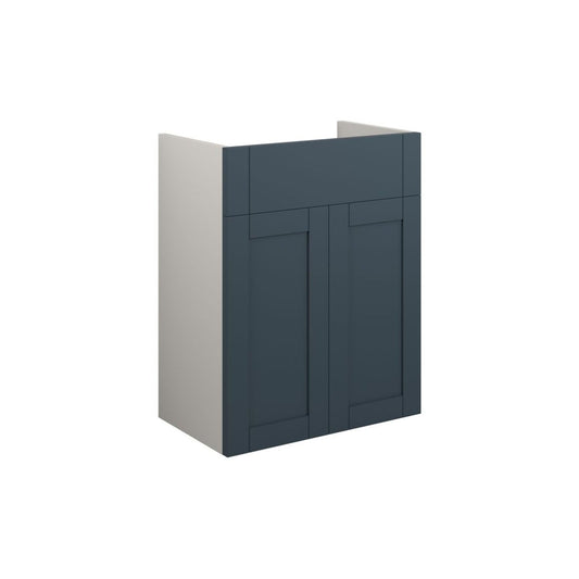 Arvela 500mm Standard Basin Unit - Matt Arley Blue (Grey Cab)