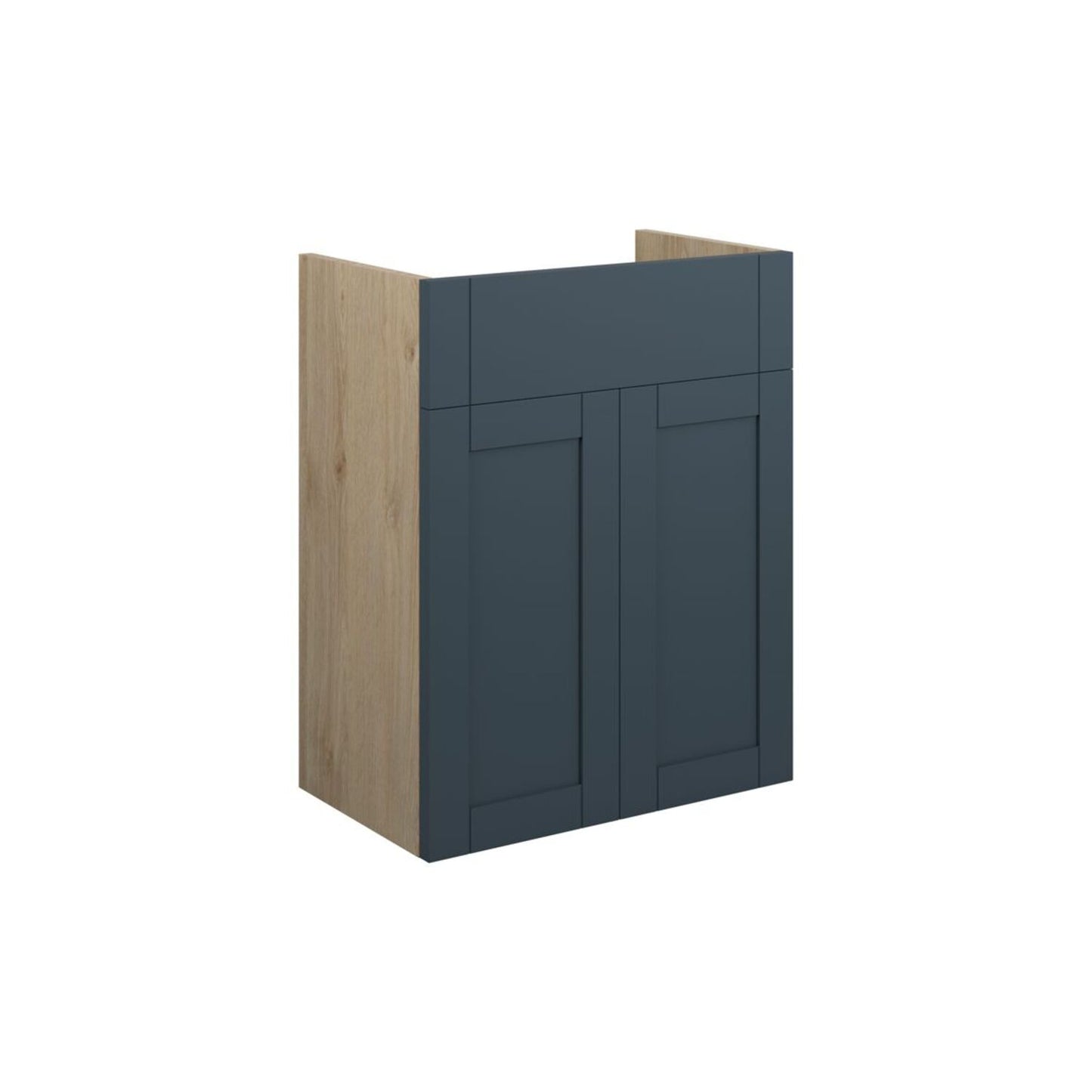 Arvela 500mm Standard Basin Unit - Matt Arley Blue (Oak Cab)
