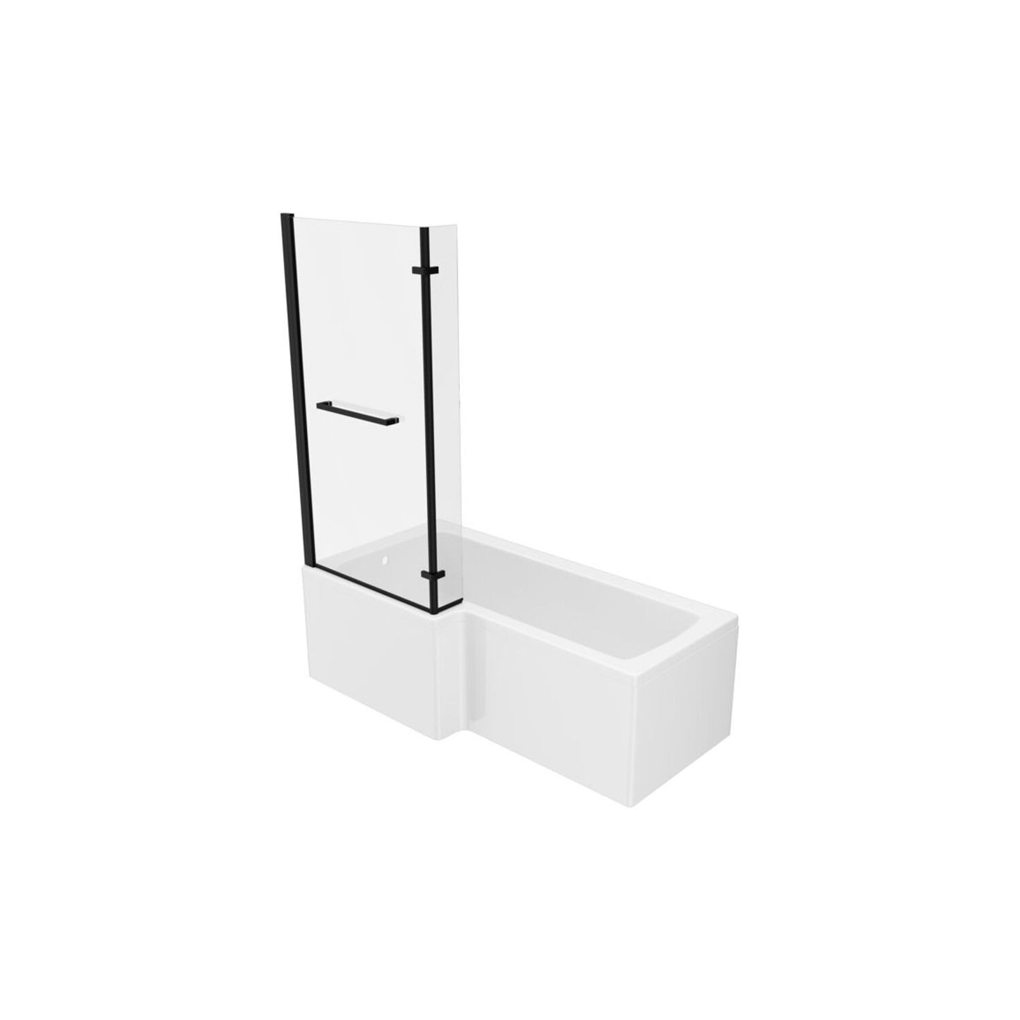 Vessari L Shape Supercast 0 Tap Hole Shower Bath Pack L 1700 X W 850 X H 560mm