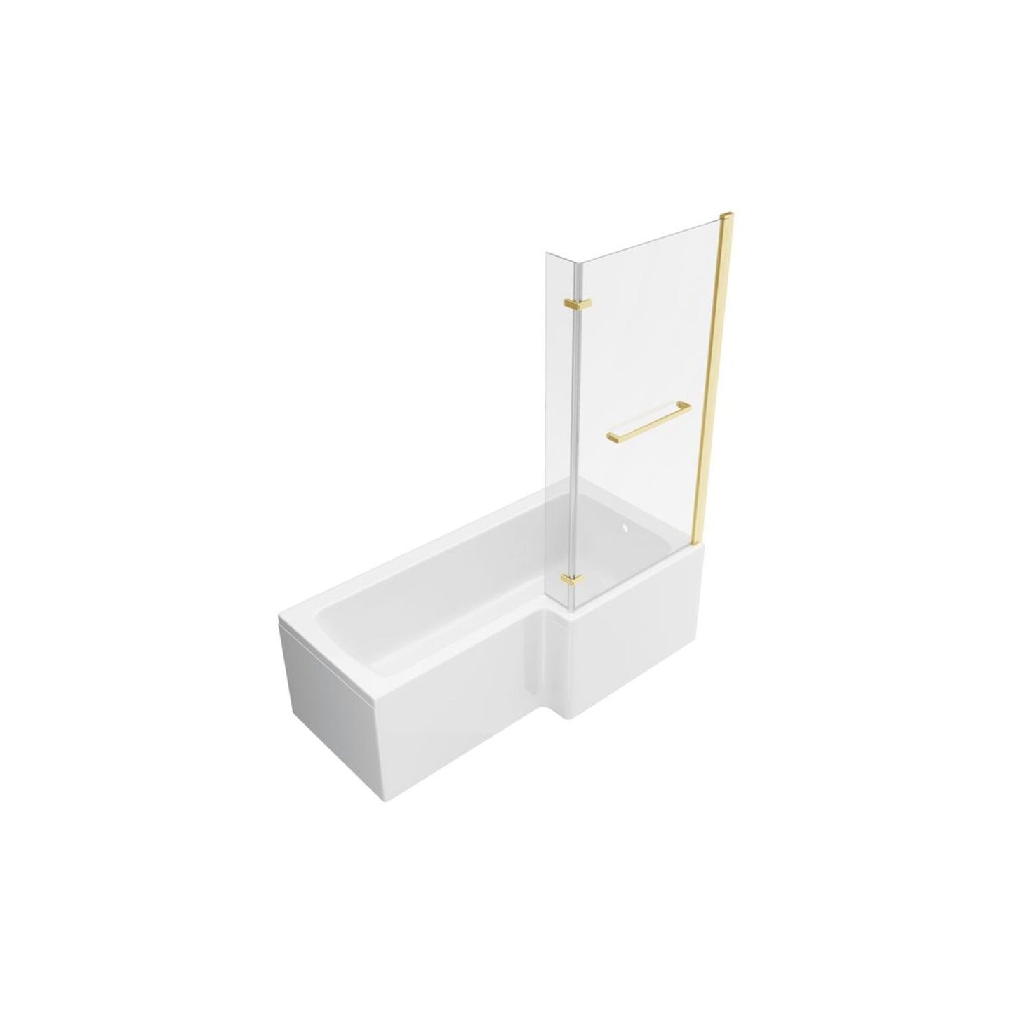 Vessari L Shape Supercast 0 Tap Hole Shower Bath Pack L 1700 X W 850 X H 560mm