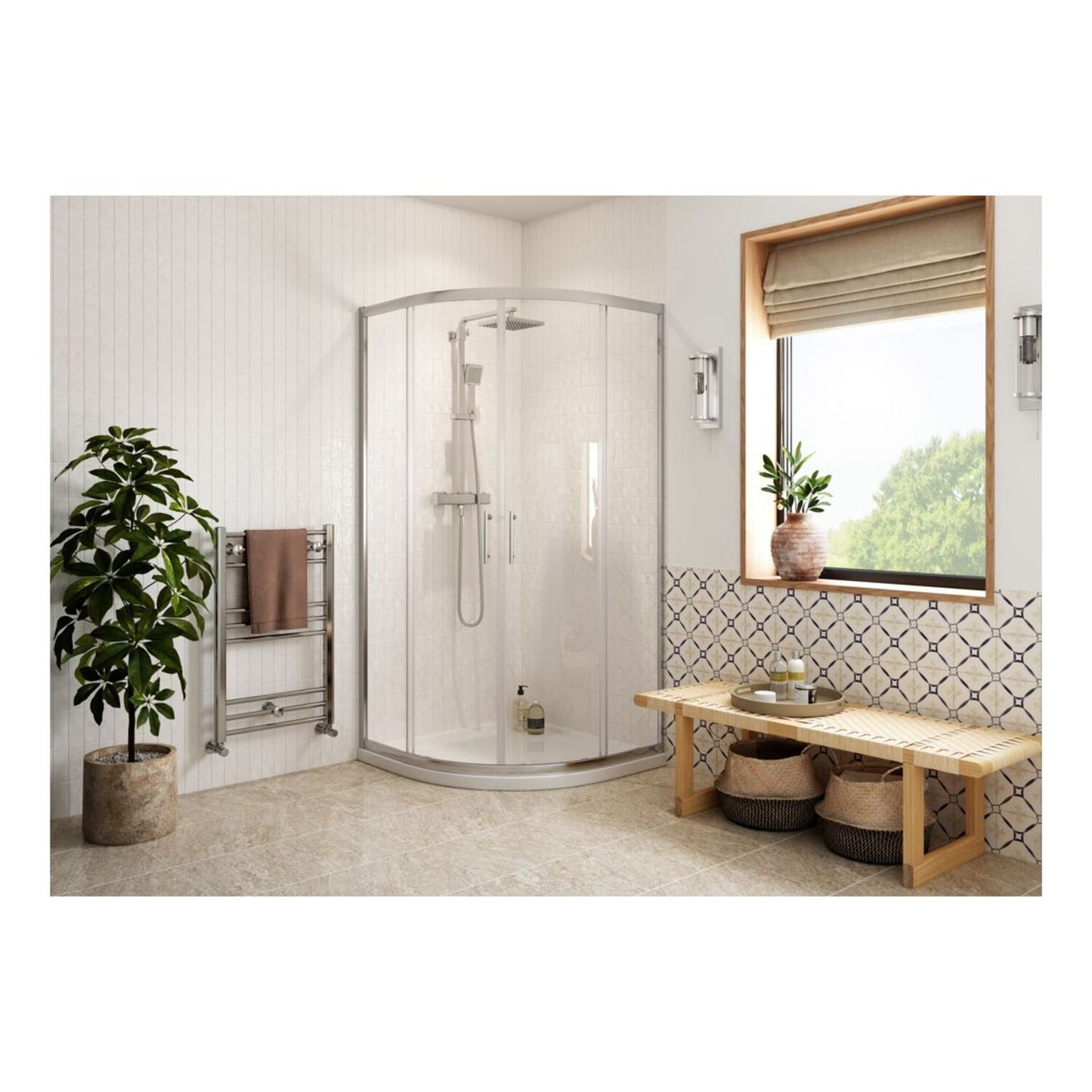 Zensori 2 Door Easy-Fit Quadrant & 45mm Tray Pack
