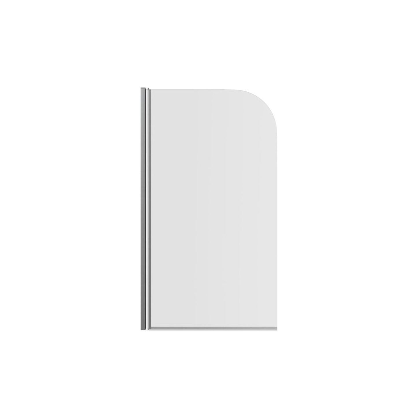 Radius Bath Screen (6mm) 800X1400mm - Chrome
