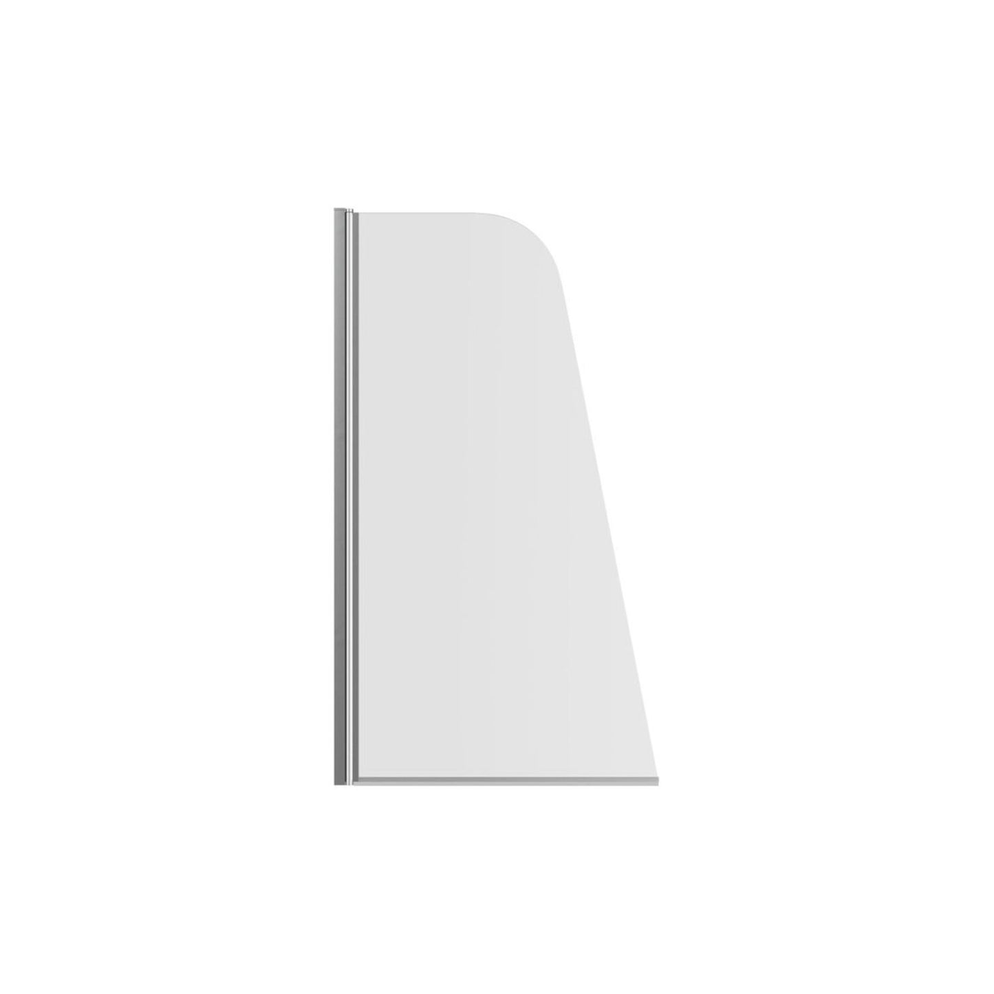 Sail Bath Screen (6mm) 800X1400mm - Chrome
