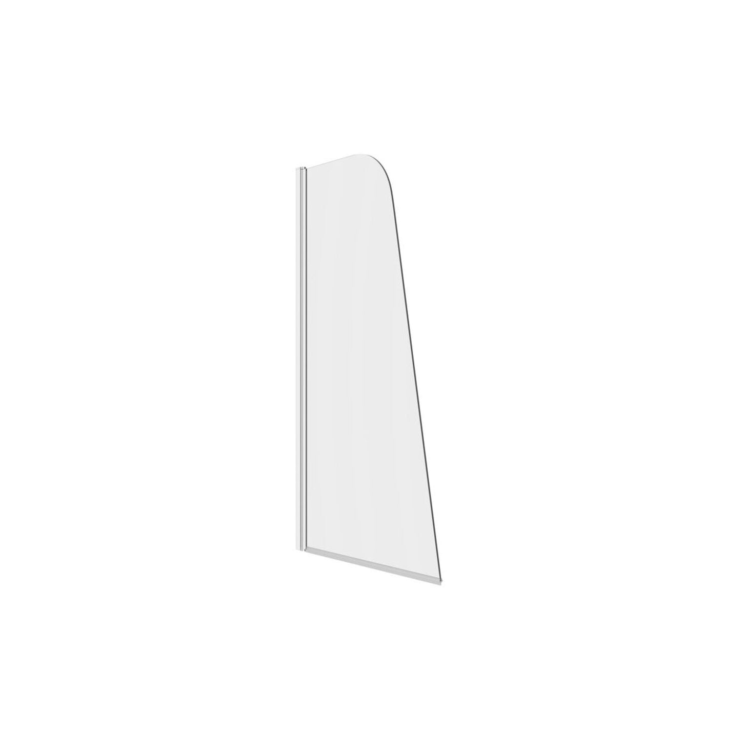 Sail Bath Screen (6mm) 800X1400mm - Chrome