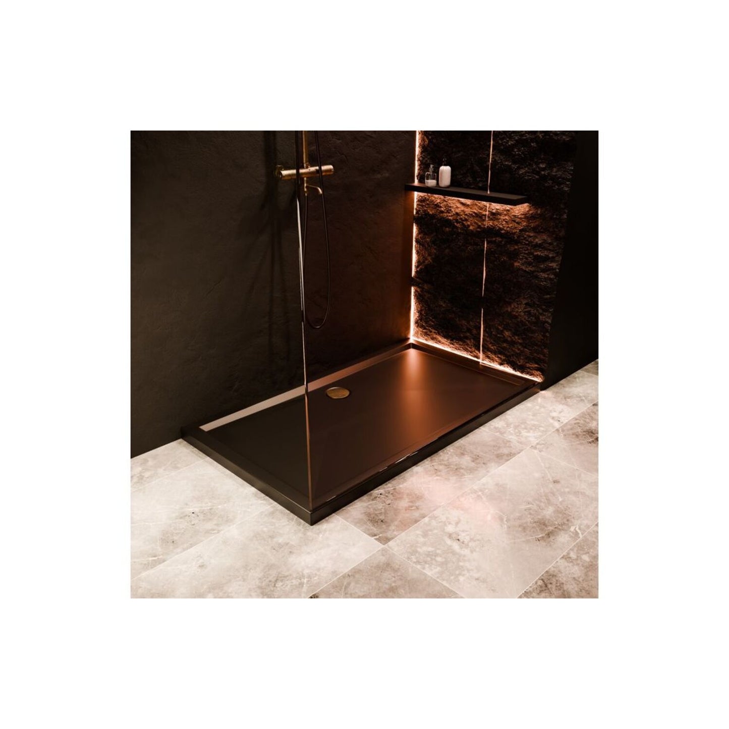 40mm Low Profile Rectangular Tray & Waste