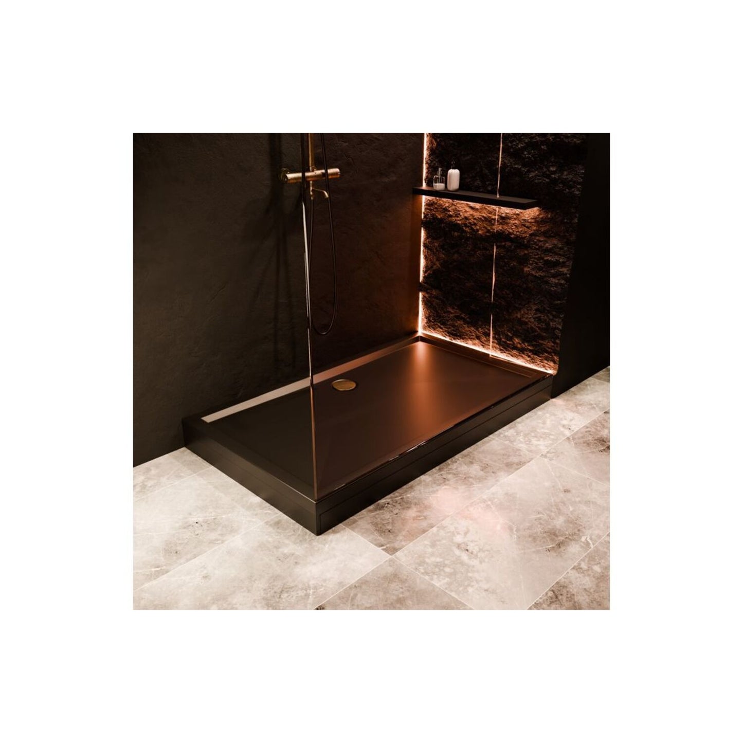 Tray Riser Set for 40mm Low Profile Rectangular (1000-1200mm) - Matt Black