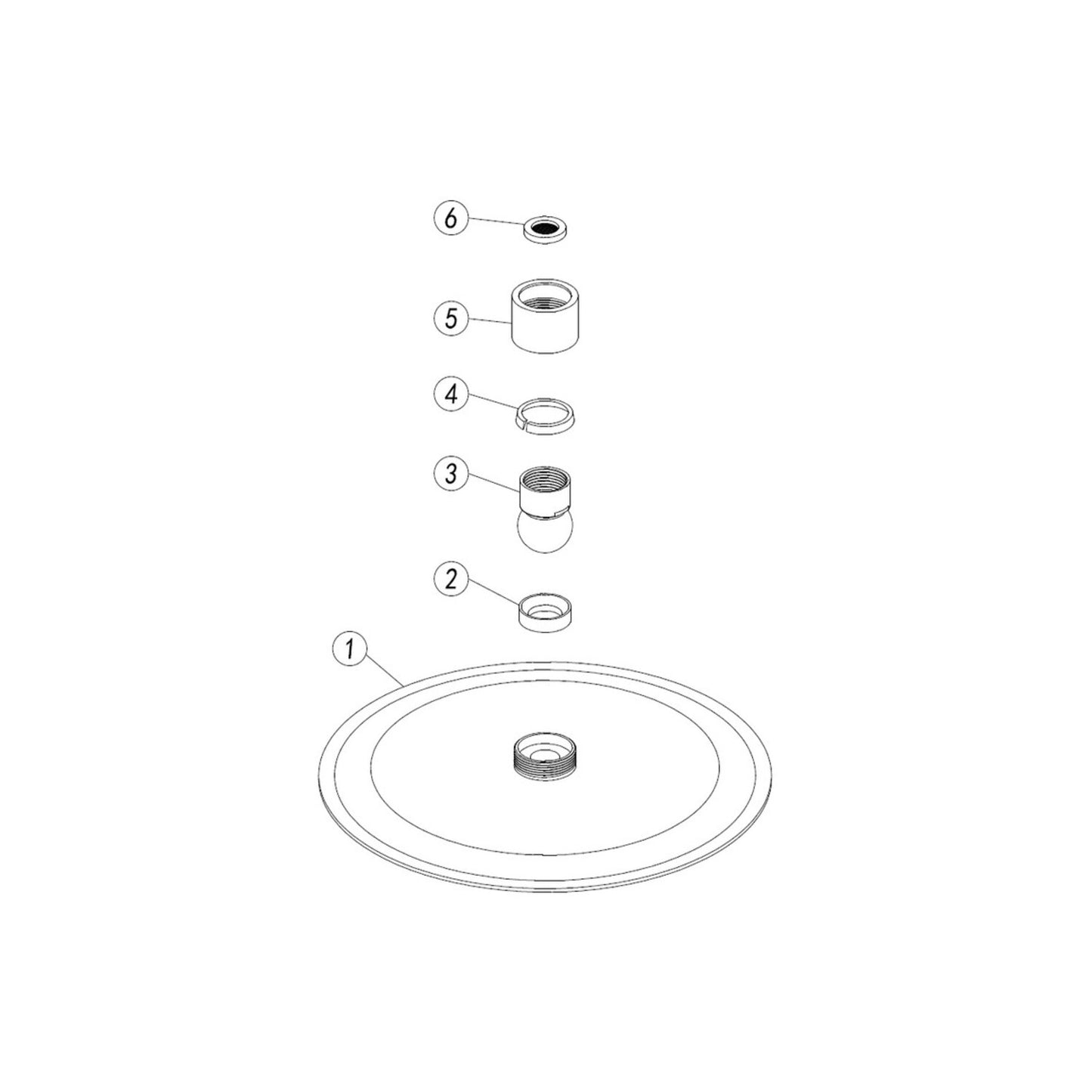 Brivana Round Ultraslim Showerhead