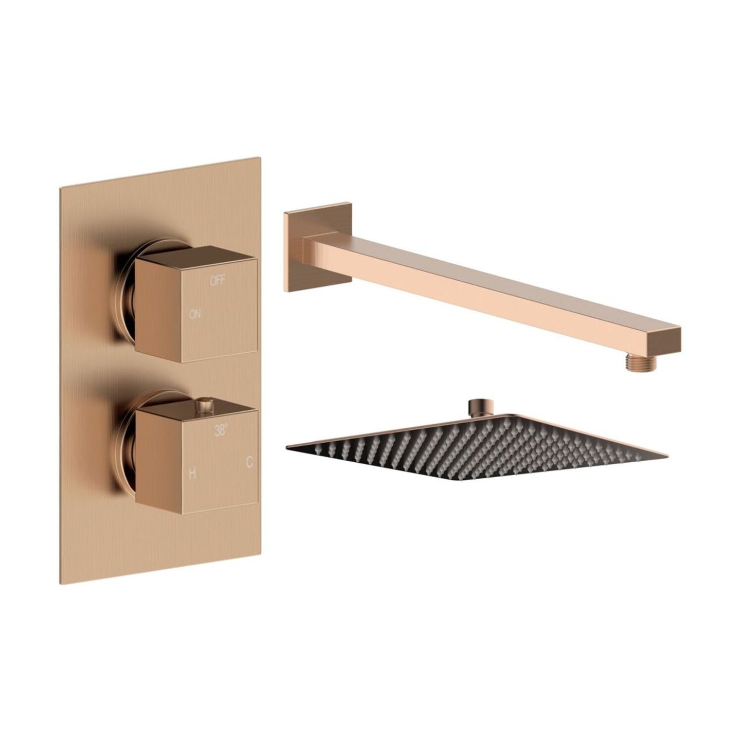 Delvyn Square Shower Valve & Kit Pack 1