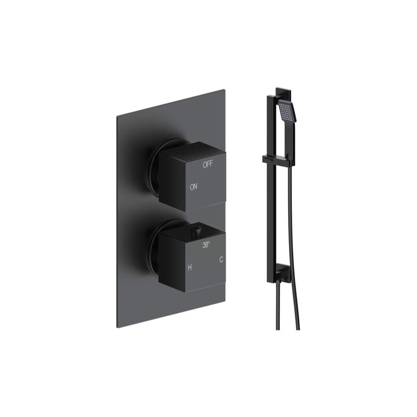 Delvyn Square Shower Valve & Kit Pack 2