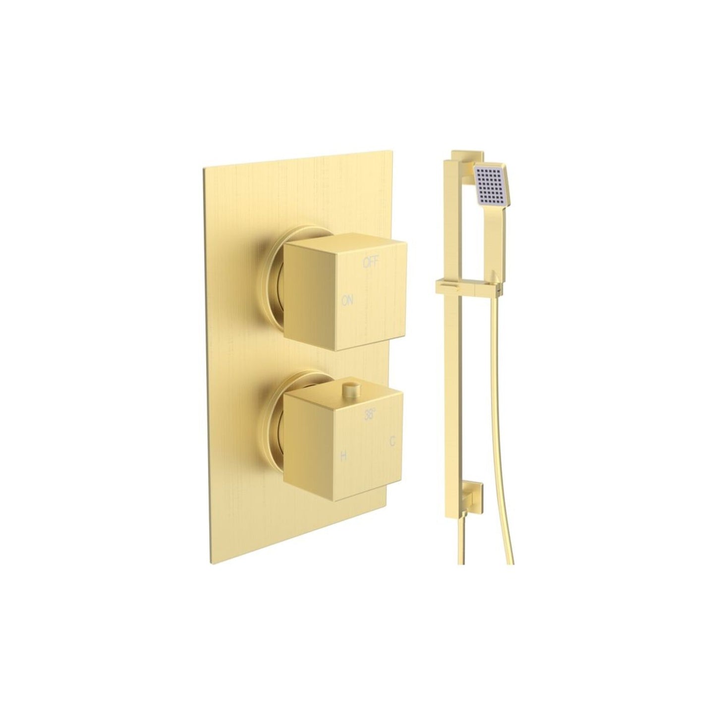 Delvyn Square Shower Valve & Kit Pack 2