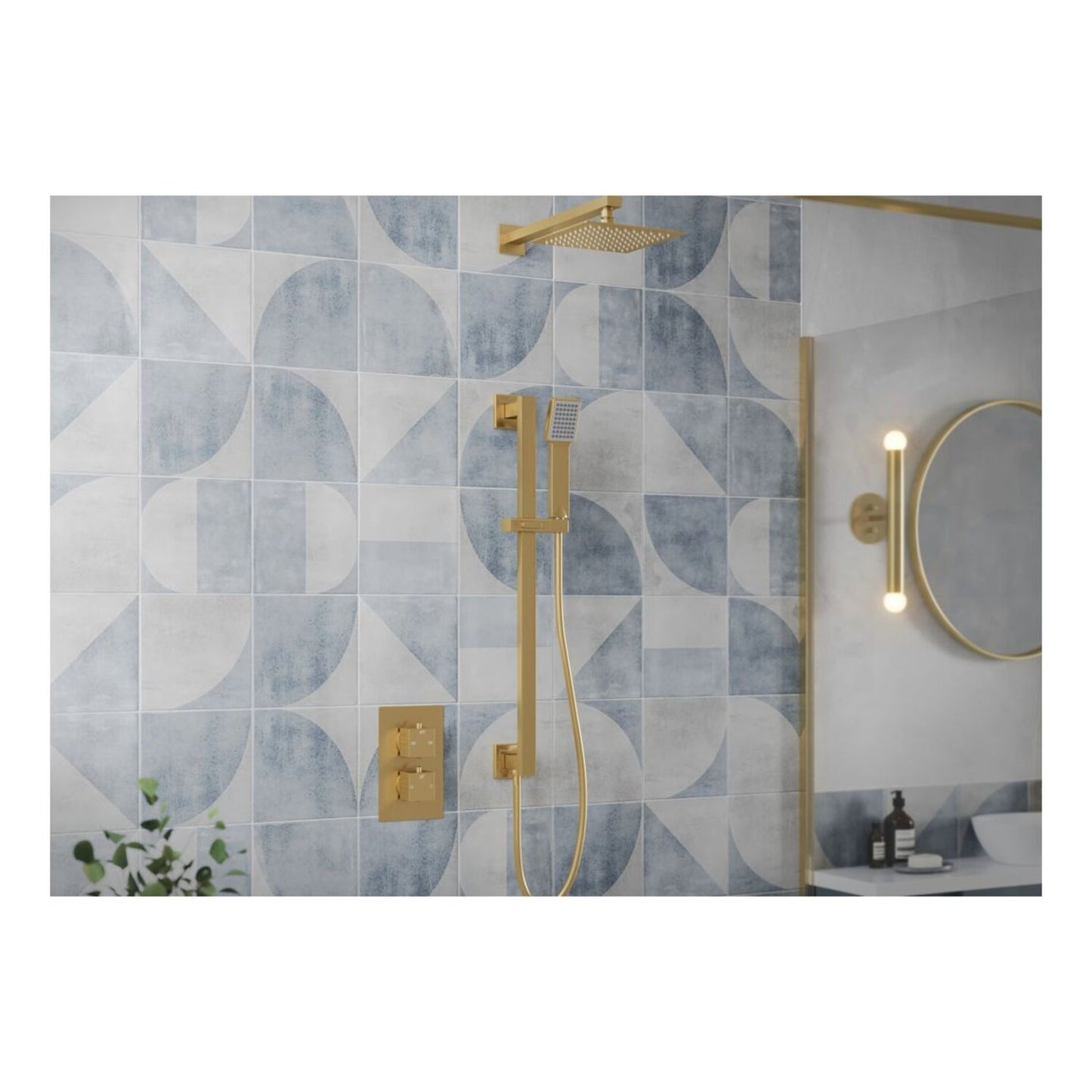Delvyn Square Shower Valve & Kit Pack 3