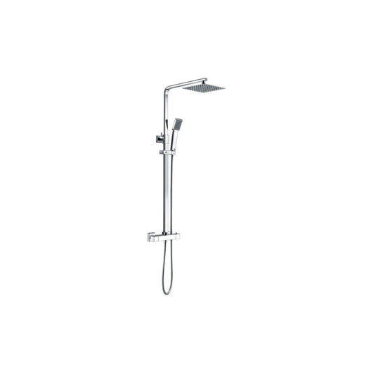 Square Thermostatic Bar Mixer W/Riser Kit