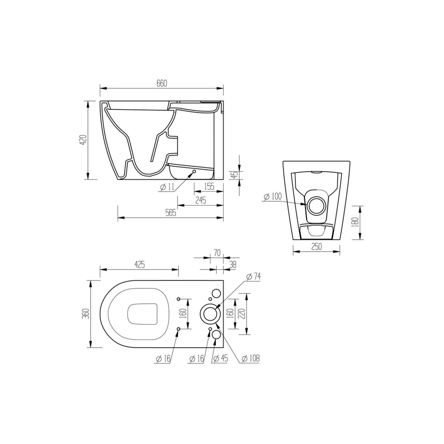 Jani Close Coupled Fully Shrouded WC & Soft Close Seat