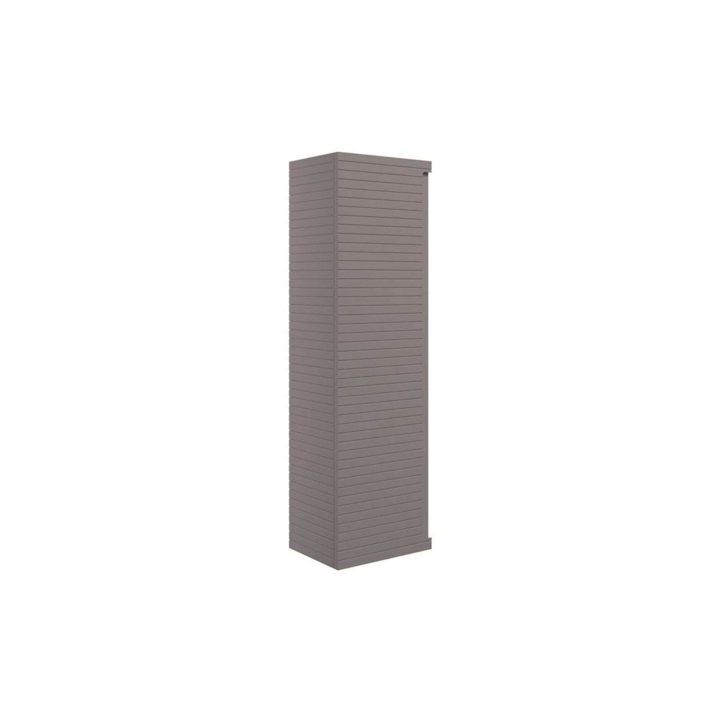Delari 350mm Wall Hung 1 Door Tall Unit - Matt Taupe