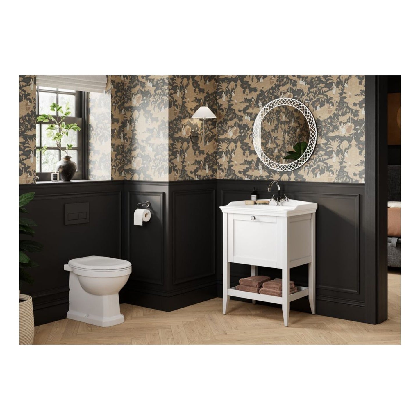 Dana 470mm Floor Standing 1 Door Midi Boy Unit - Matt White
