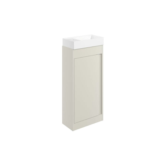 Kavena 410mm Floor Standing Unit Inc. Basin - Matt Latte