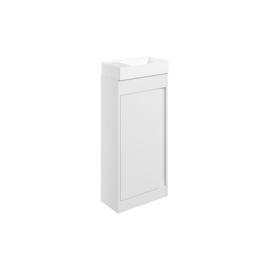 Kavena 410mm Floor Standing Unit Inc. Basin - White Gloss