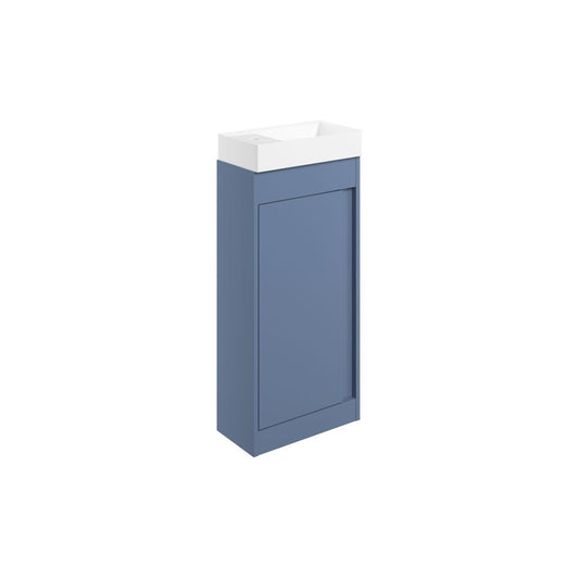 Kavena 410mm Floor Standing Unit Inc. Basin - Matt Misty Blue