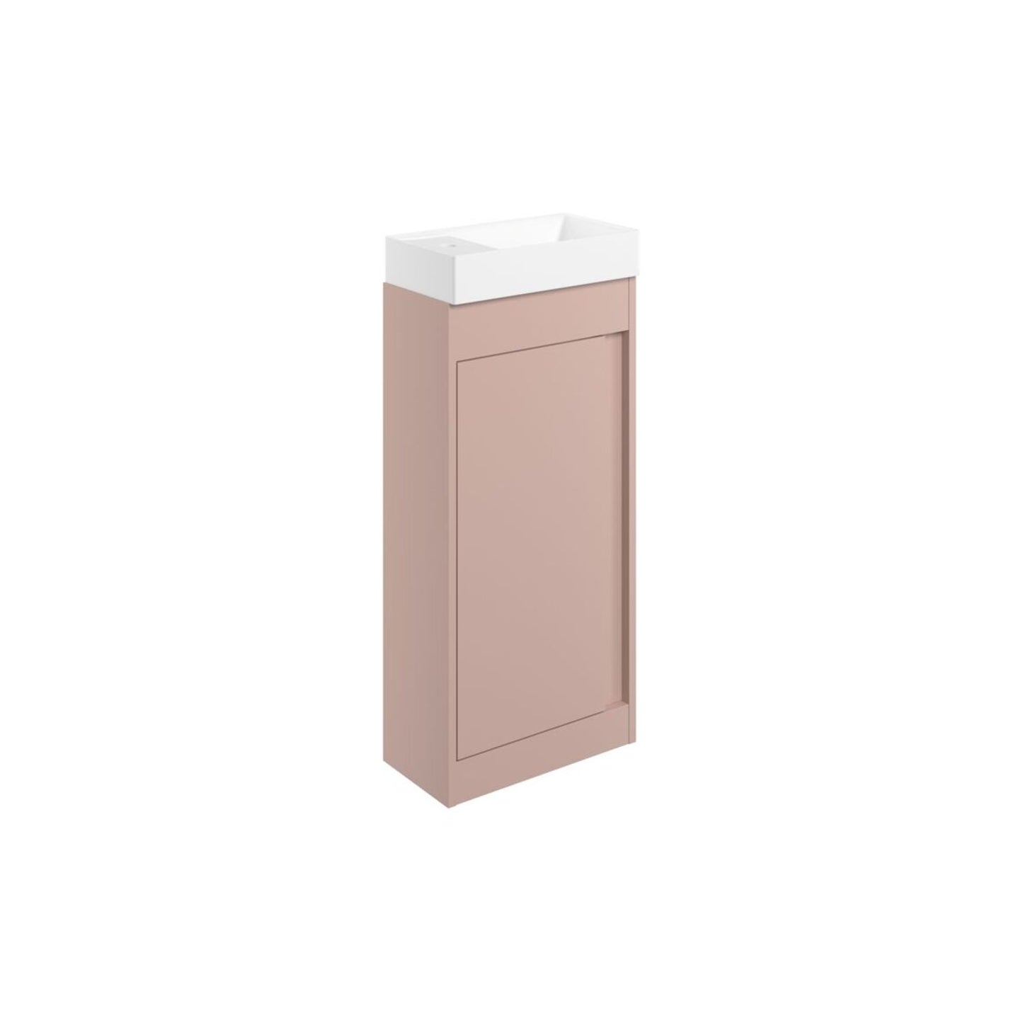 Kavena 410mm Floor Standing Unit Inc. Basin - Matt Antique Rose