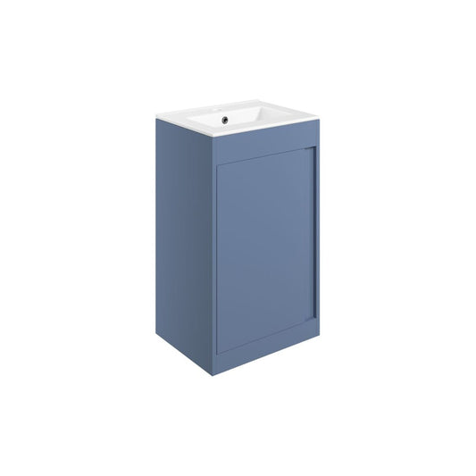 Kavena 510mm Floor Standing Unit Inc. Basin - Matt Misty Blue
