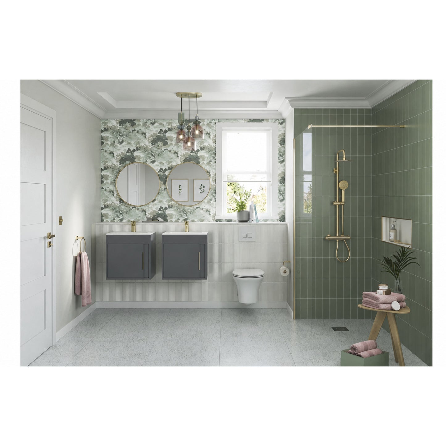 Kavena 500mm Floor Standing WC Unit - Matt Graphite Grey