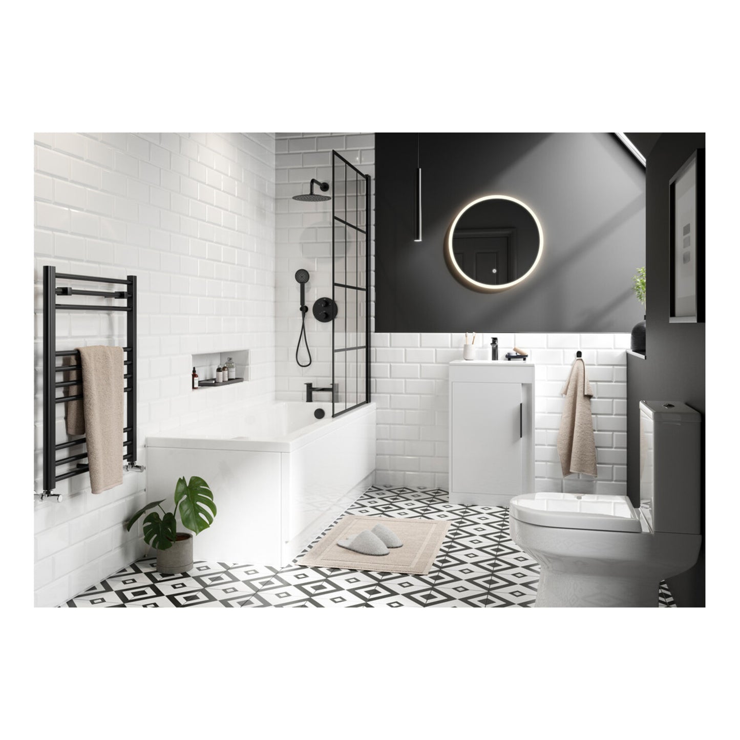 Kavena 500mm Floor Standing WC Unit - White Gloss