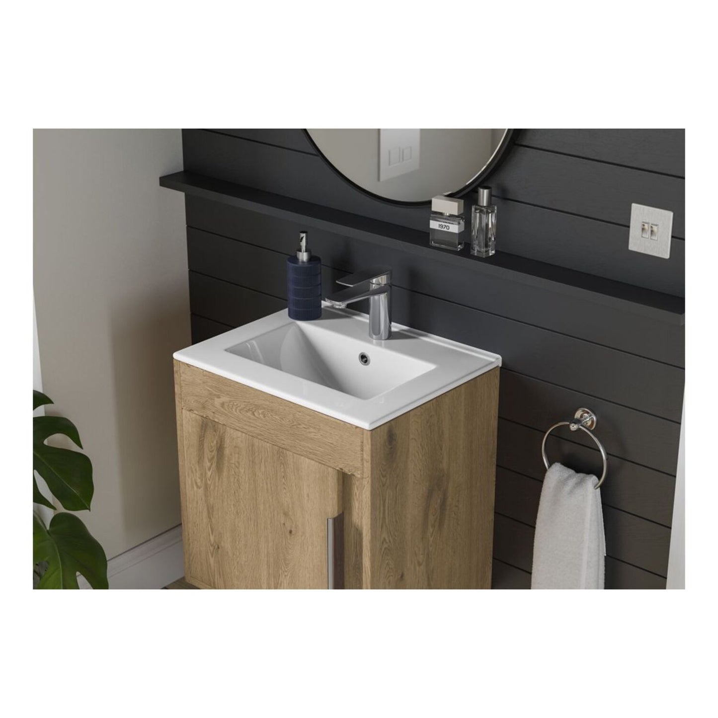 Kavena 500mm Floor Standing WC Unit - Seville Oak