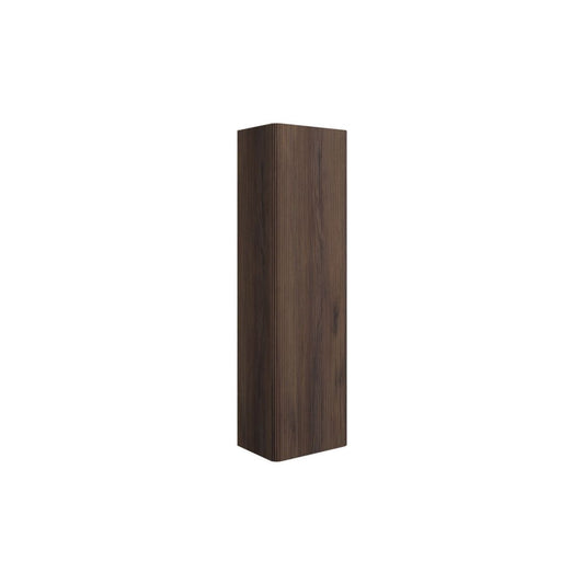 Mirelle 350mm Wall Hung 1 Door Tall Unit - Textured Walnut